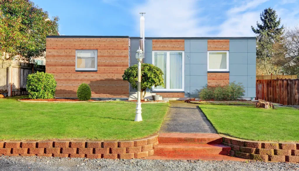 Jednomodulový 79 m² sedlová střecha (Kostka)