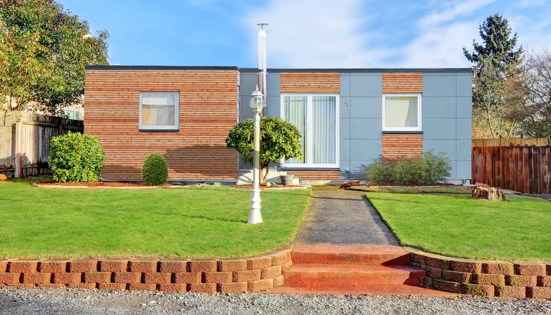 Jednomodulový 79 m² sedlová střecha (Kostka)